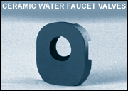 Ceramic water faucet valves